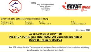 D-Trainer*innen Ausbildung BSPA Wien Saison 2023/24